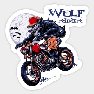 wolf rider Sticker